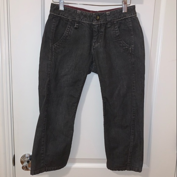 Hugo Boss Washed Black Cropped Capri Denim Jeans - Picture 12 of 12